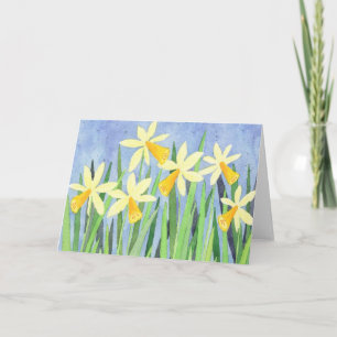 Narcisos - tarjeta de felicitación