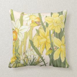 Narcisos y almohada de la primavera de Jonquils
