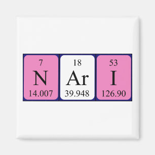 Nari periódico nombre de tabla imán