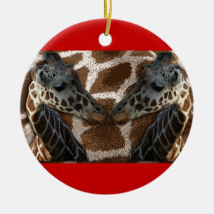 NARIZ DE LAS JIRAFAS AL NAVIDAD DEL ORNAMENTO DE