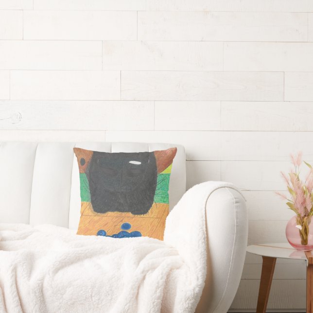 Nariz de perro y almohada de arándano (Sofá)