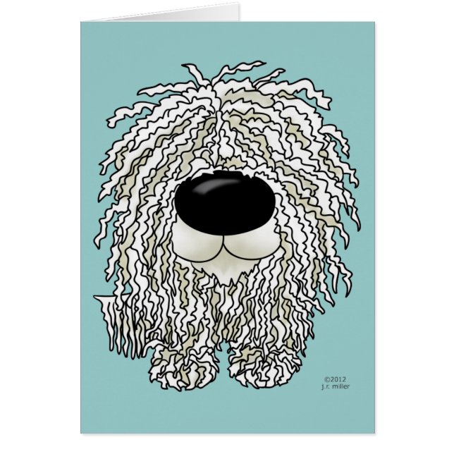 Nariz grande Komondor (Frente)