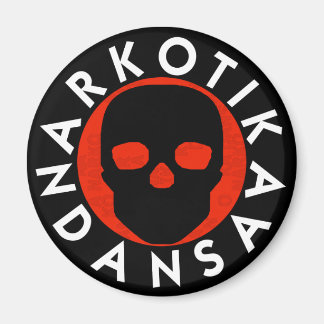 NARKOTIKA LIV imán redondo Rosa negro N3