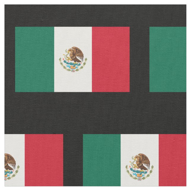 Narrado de la bandera mexicana tela personalizado  (De cerca)