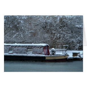 Narrowboat congelado