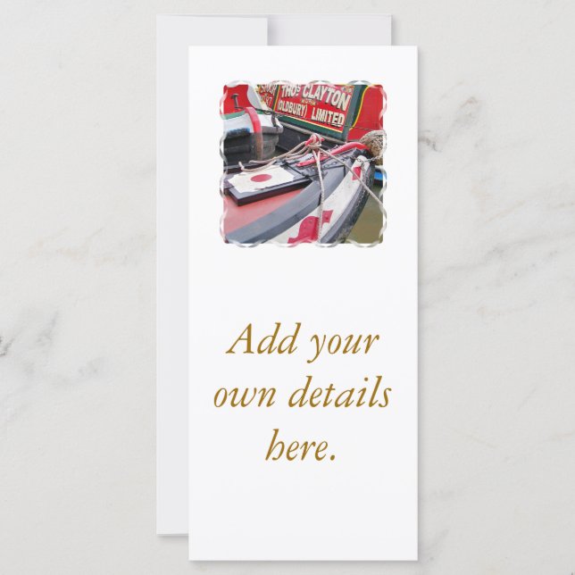 NARROWBOATS RACK CARDS (Anverso)