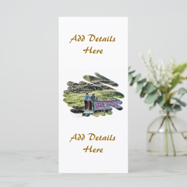 NARROWBOATS RACK CARDS (Anverso de pie)