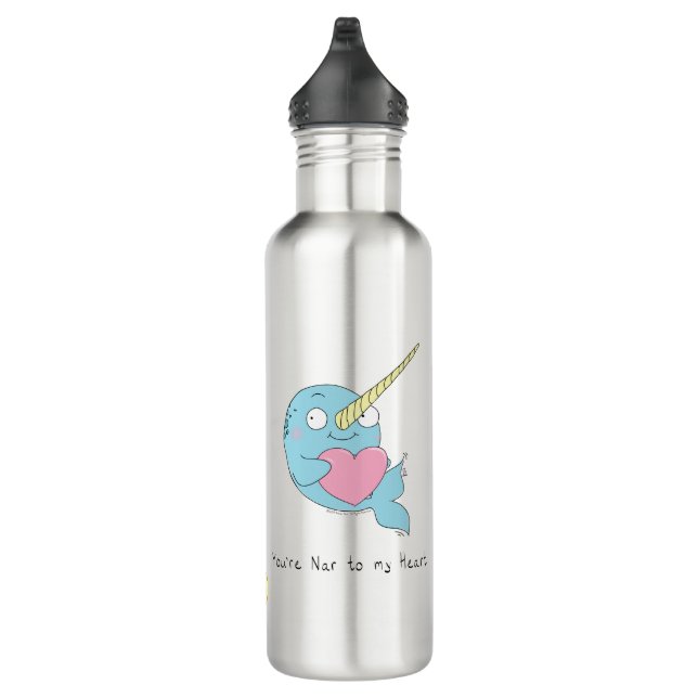 Narwhal con botella de agua del Día de San Valentí (Derecha)