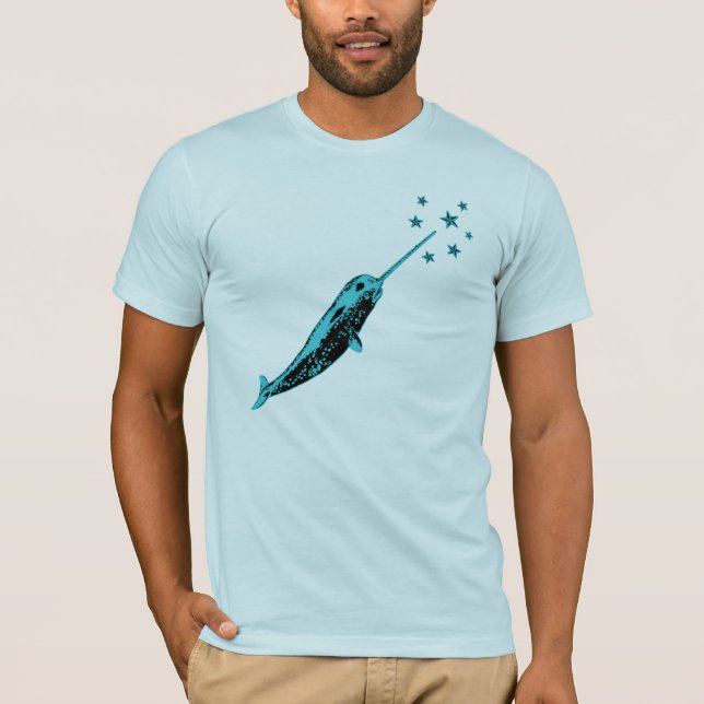 Narwhal, unicornio de la camiseta del mar (Anverso)