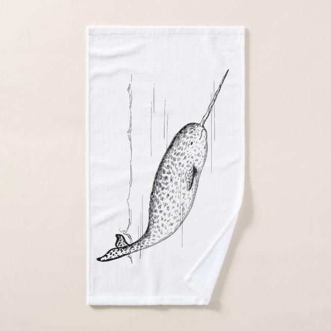 Narwhal Whale (Toalla de mano)