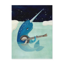 Narwhal's Aquarelle - Narwhal juega tarjeta de ban
