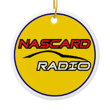 NASCARD RADIO Ornamento de Círculo Cerámico