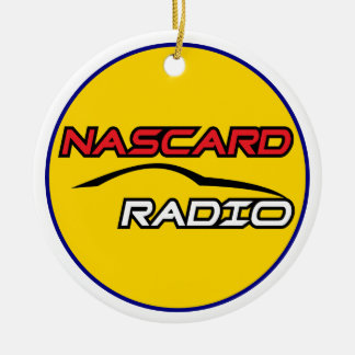 NASCARD RADIO Ornamento de Círculo Cerámico