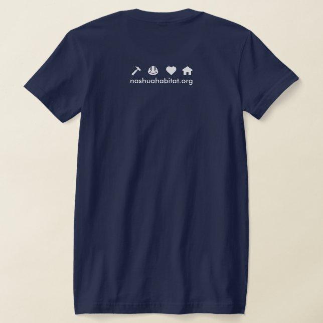 Nashua Habitat Mujeres delgadas camisetas ajustada (Distribución Reverso )