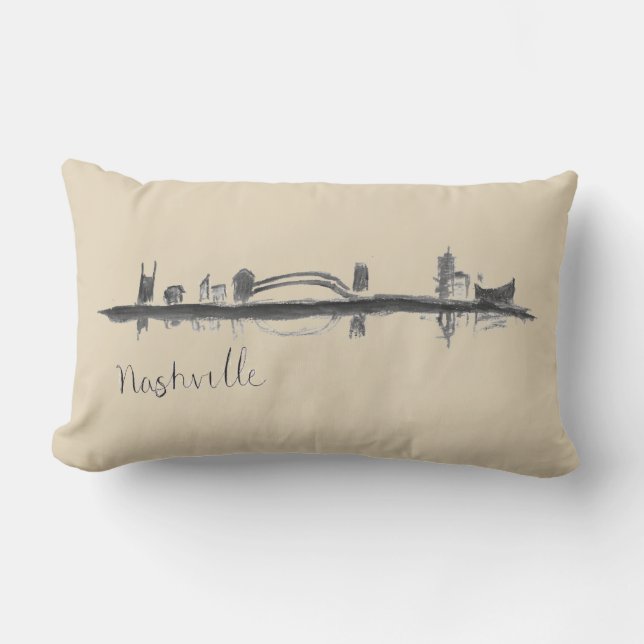 Nashville bosquejó el Cojín decorativo del (Anverso)