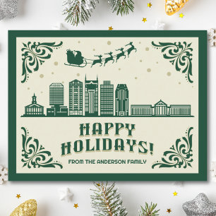 Nashville, tarjeta postal de vacaciones felices de