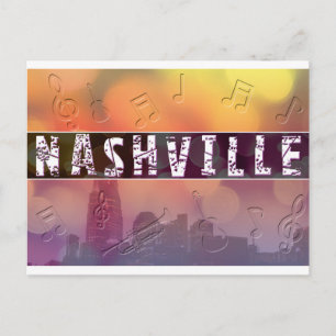 Nashville, tarjeta postal retro TN