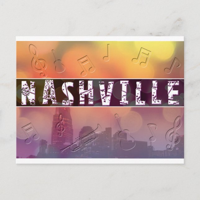Nashville, tarjeta postal retro TN (Anverso)