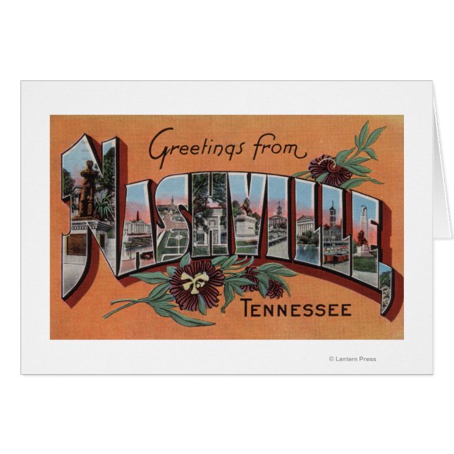 Nashville, Tennessee - Escenas de letras grandes (Anverso (Horizontal))