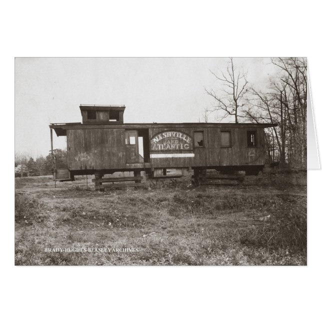 Nashville y Atlantic Railroad Caboose (Anverso (Horizontal))