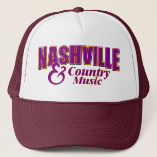 Nashville y gorra del camionero de la música