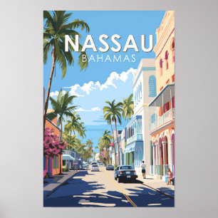 Nassau Bahamas Viaje Arte Vintage
