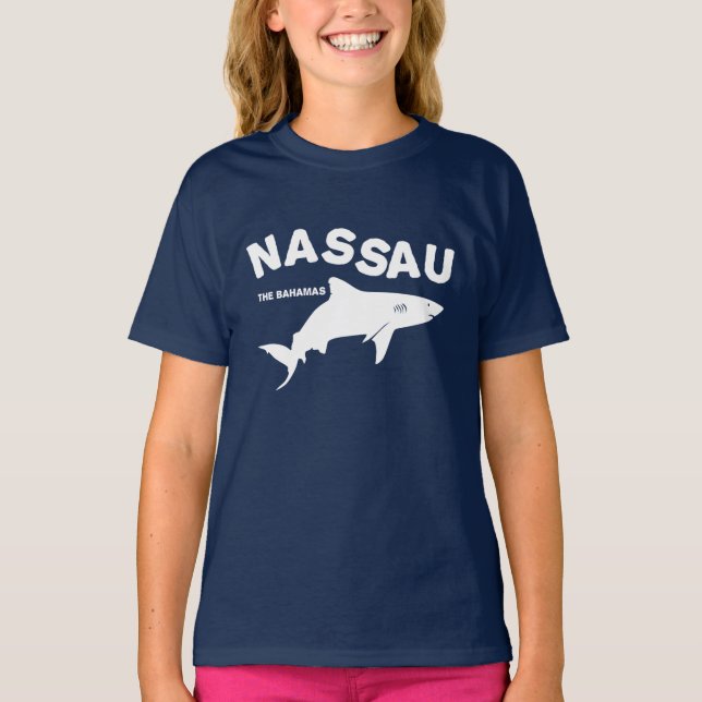Nassau - Las Bahamas: Camiseta de buceo de tiburon (Anverso)