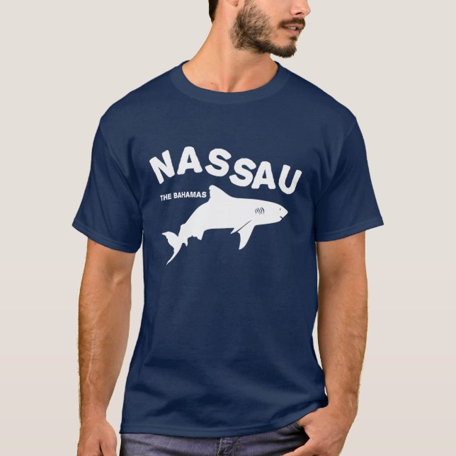 Nassau - Las Bahamas: Camiseta de buceo de tiburon (Anverso)