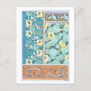 Nasturtium como tarjeta postal de objeto decorativ