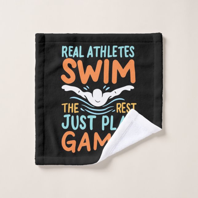 Natación de los verdaderos atletas (Toallita)