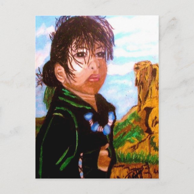 NATIVE AMERICAN CHILE postal (Anverso)