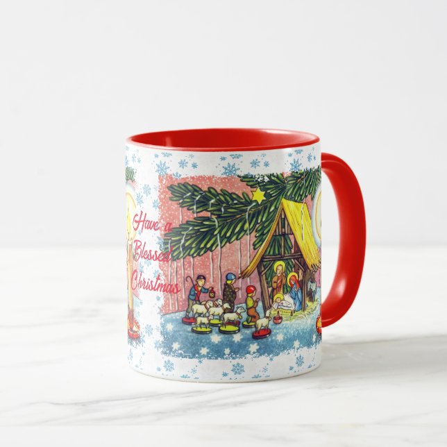 Natividad bajo la taza del árbol de Navidad (Anverso derecho)