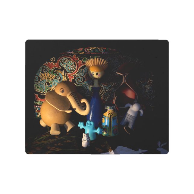 Natividad contemporánea 10x8 arte de pared Metaliz (Anverso)