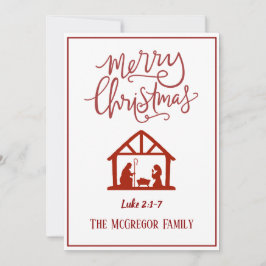 Natividad de familia o de empresa Feliz Navidad