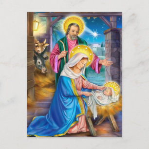 Natividad de la tarjeta de Navidad de Jesús
