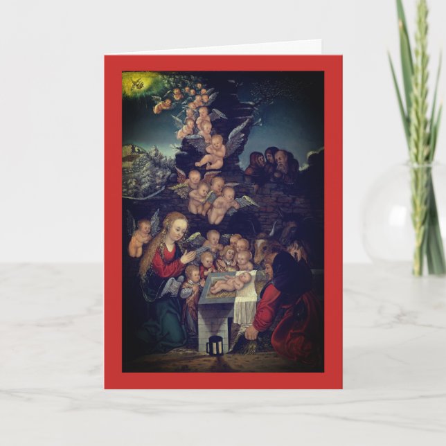 NATIVIDAD DE LA TARJETA DE NAVIDADES CRANACH RENAI (Anverso)