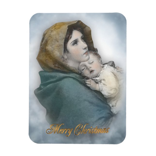 Natividad de los navidades El imán de Madonna (Vertical)