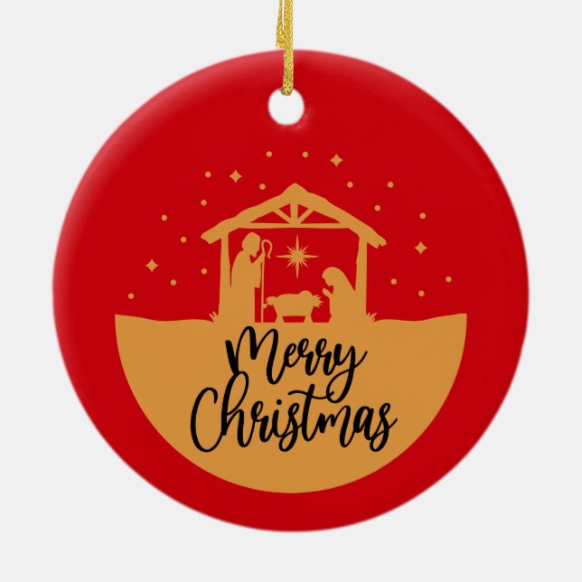 Natividad de los navidades - Ornamento de Navidad (Atrás)