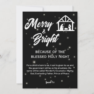 Natividad de Navidad Alegre y Brillante Escritura