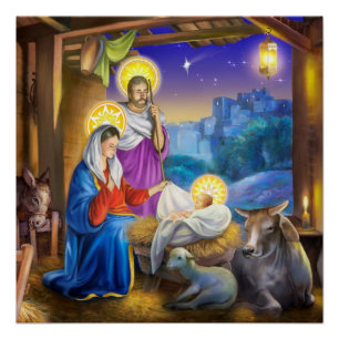 Natividad del poster de Cristo