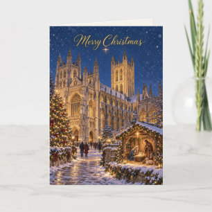 Natividad en la Catedral de Canterbury en Navidad