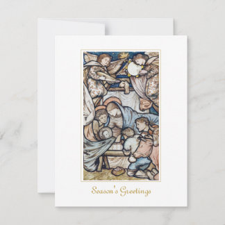 Natividad Jesús Nacimiento Vintage Tarjeta de Navi