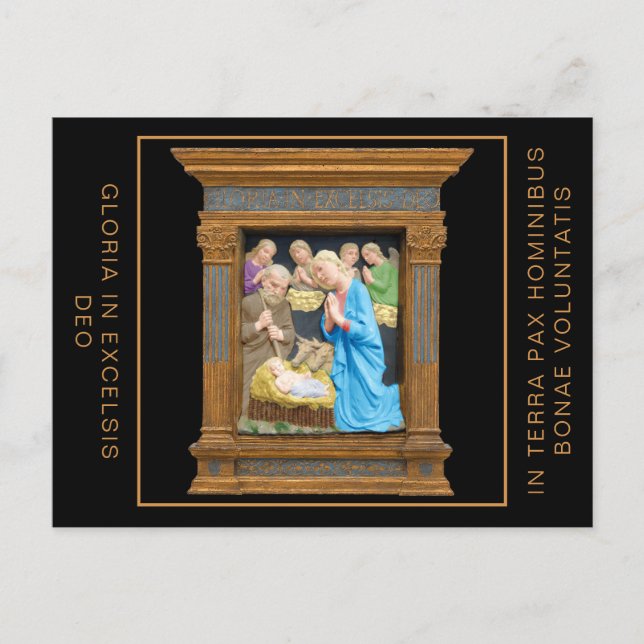 NATIVIDAD Luca Della Robbia Tarjeta de Navidad (Anverso)