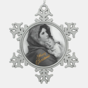 Natividad Madonna y adorno infantil