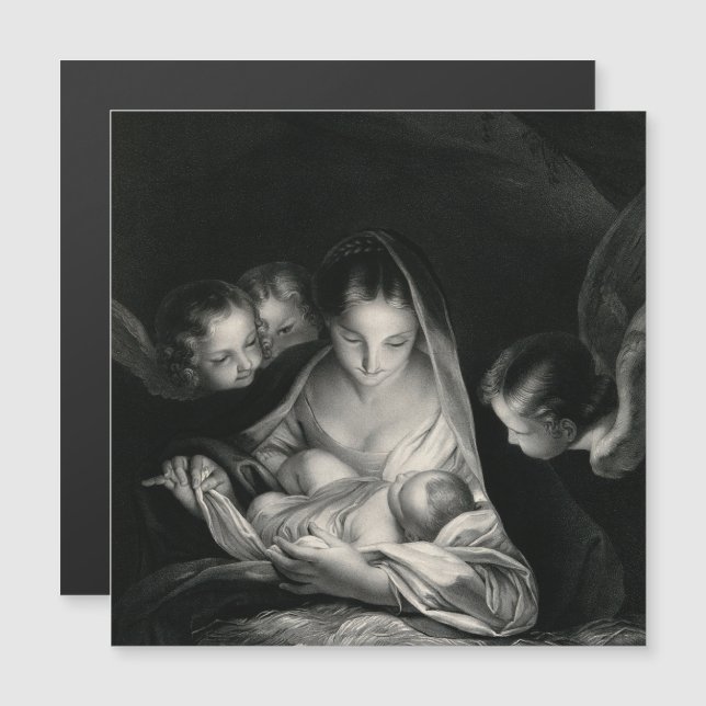 Natividad Madre María Angela Niño Jesús Magnético (Anverso/Reverso)