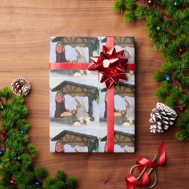 Natividad - Papel de aldea para Navidades creche (Regalo de vacaciones)