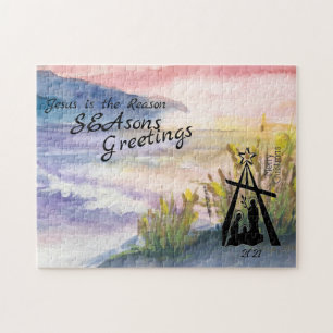 Natividad SEAsons Saludos Rompecabezas