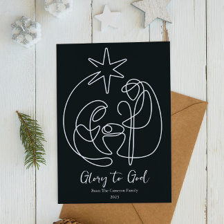 Natividad Simple Religiosa Navidad Plana
