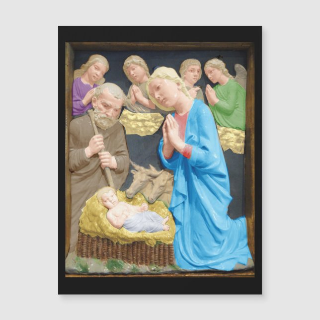 NATIVIDAD Tarjeta de Navidades del imán Luca Della (Anverso)