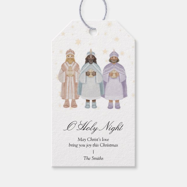 Natividad Tres sabios hombres Navidades etiqueta d (Anverso)